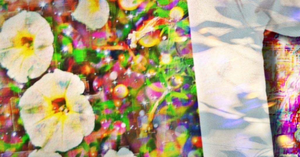 A 674 華 硝子の国の森の花 Glossy Forest Flowers In The Country Of Glass Tシャツ 応援企画商品 Gallerygai Booth