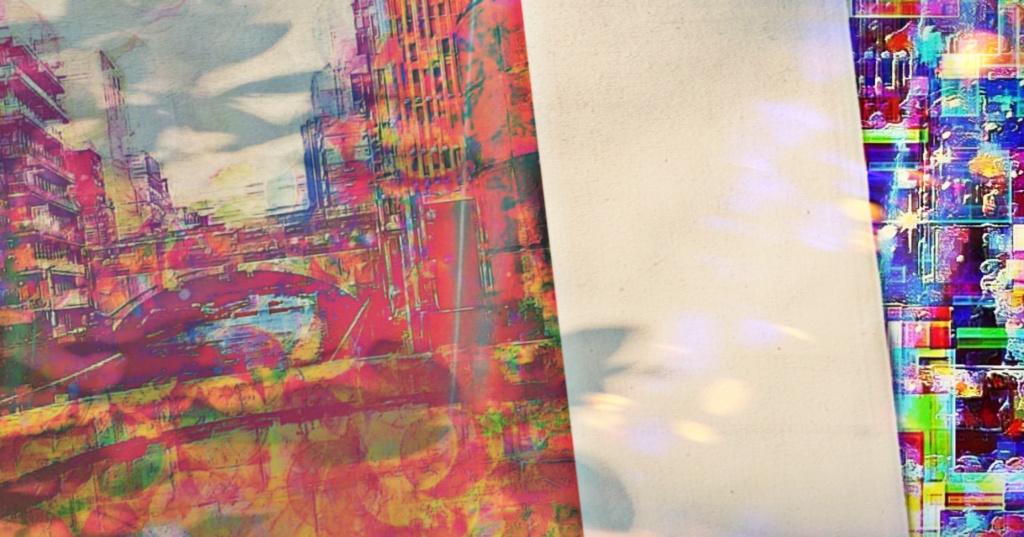 a-680 運河 暁の街 Canal The city of the red sunset トートバッグ ☆応援企画商品☆