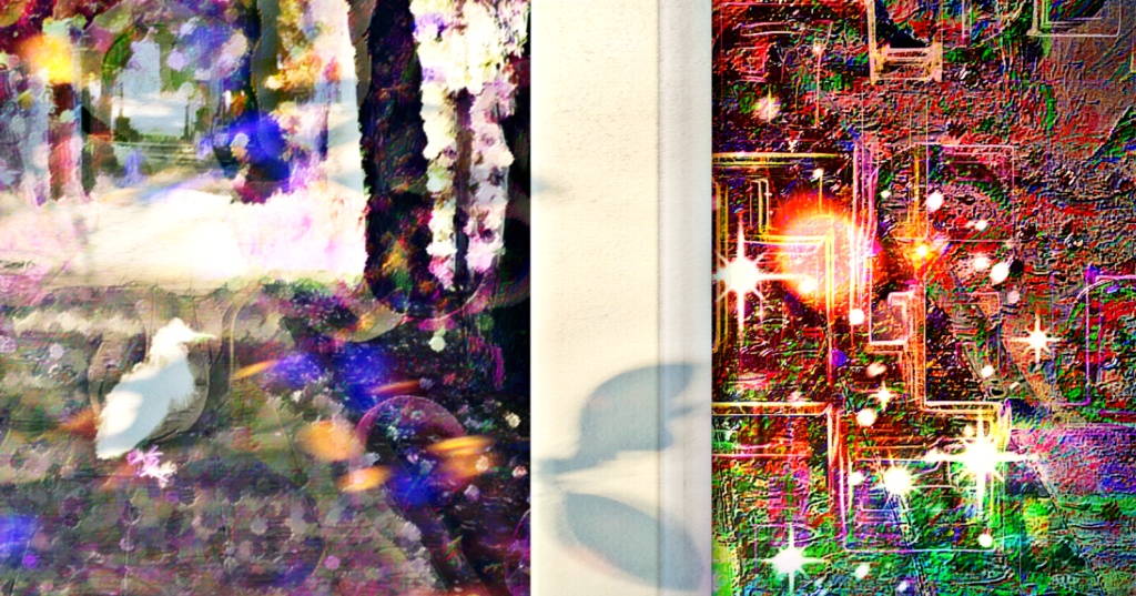 a-682 街 秋の参道と時の齟齬 Downtown.  Autumn approach and Inconsistency of time プリモアート(複製画) ☆応援企画商品☆