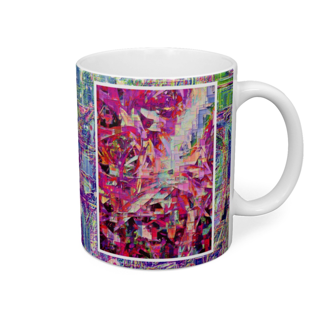 a-685 華 差し込むクリスタルな光 Glossy. Crystal light to shine マグカップ ☆応援企画商品☆