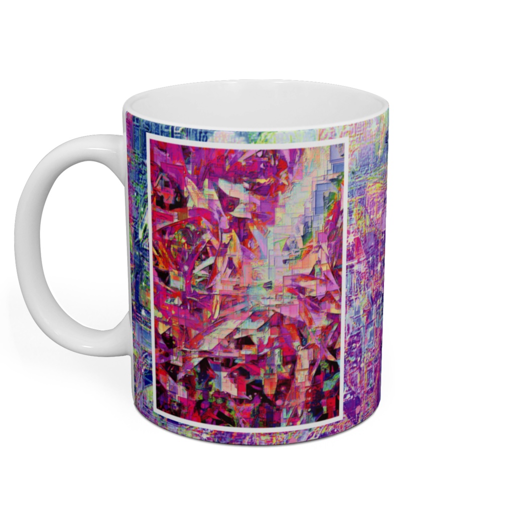 a-685 華 差し込むクリスタルな光 Glossy. Crystal light to shine マグカップ ☆応援企画商品☆