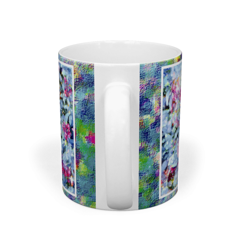 a-689 華 霜付く花 Glossy. Frosted flowers マグカップ ☆応援企画商品☆