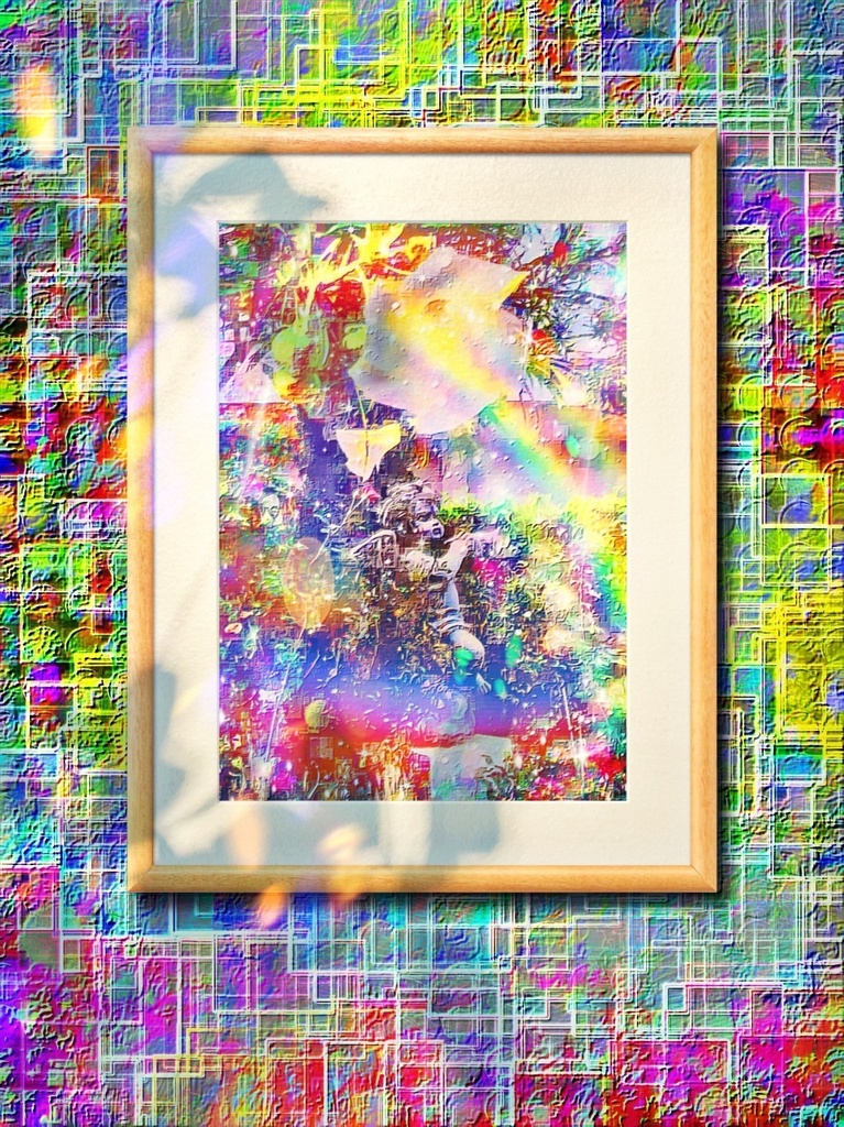 a-690 華 虹 天使の見先 Glossy. Rainbow. Angel's destination プリモアート(複製画) ☆応援企画商品☆