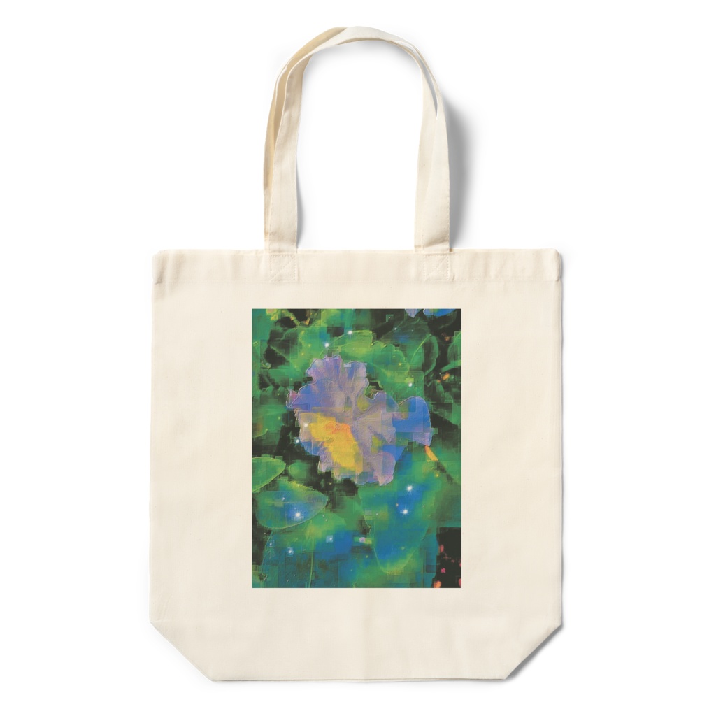 a-704 華 夜光花 Glossy. Luminous flower トートバッグ ☆応援企画商品☆