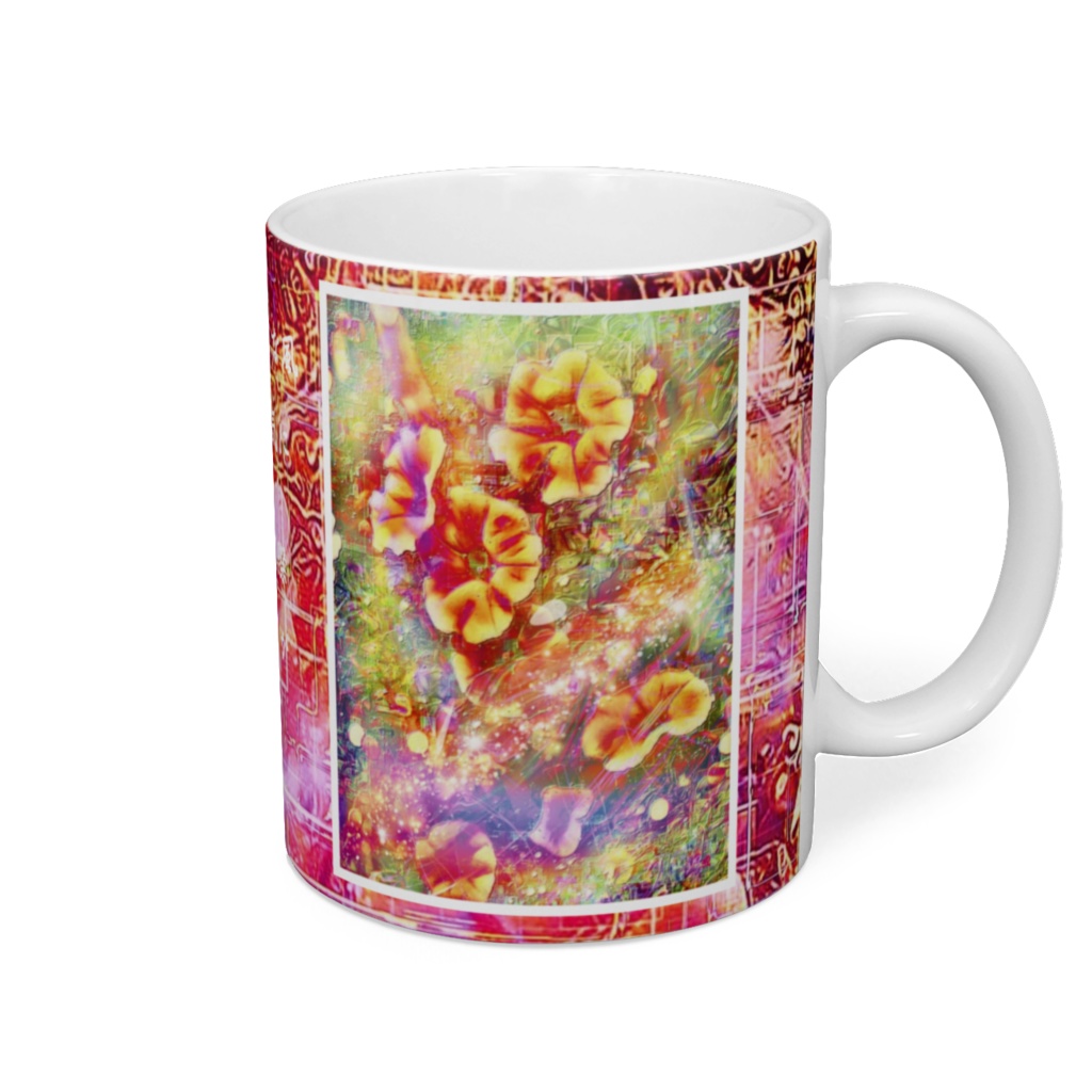 a-715 華 原始の森 ストリーム Glossy. Primitive Forest Stream マグカップ ☆応援企画商品☆