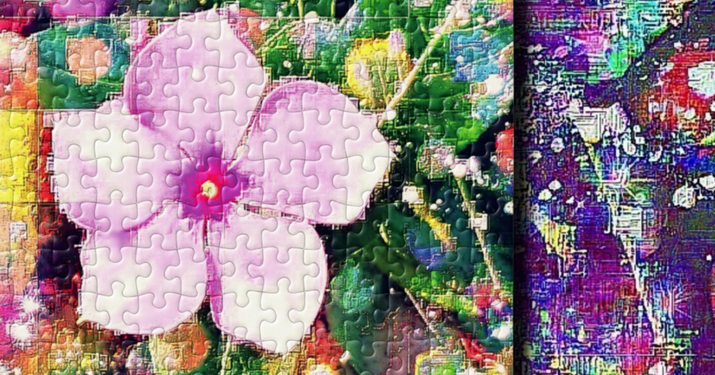 A 7 華 路傍の花 イリュージョン Flower Roadside Flower Illusion パズル 応援企画商品 Gallerygai Booth