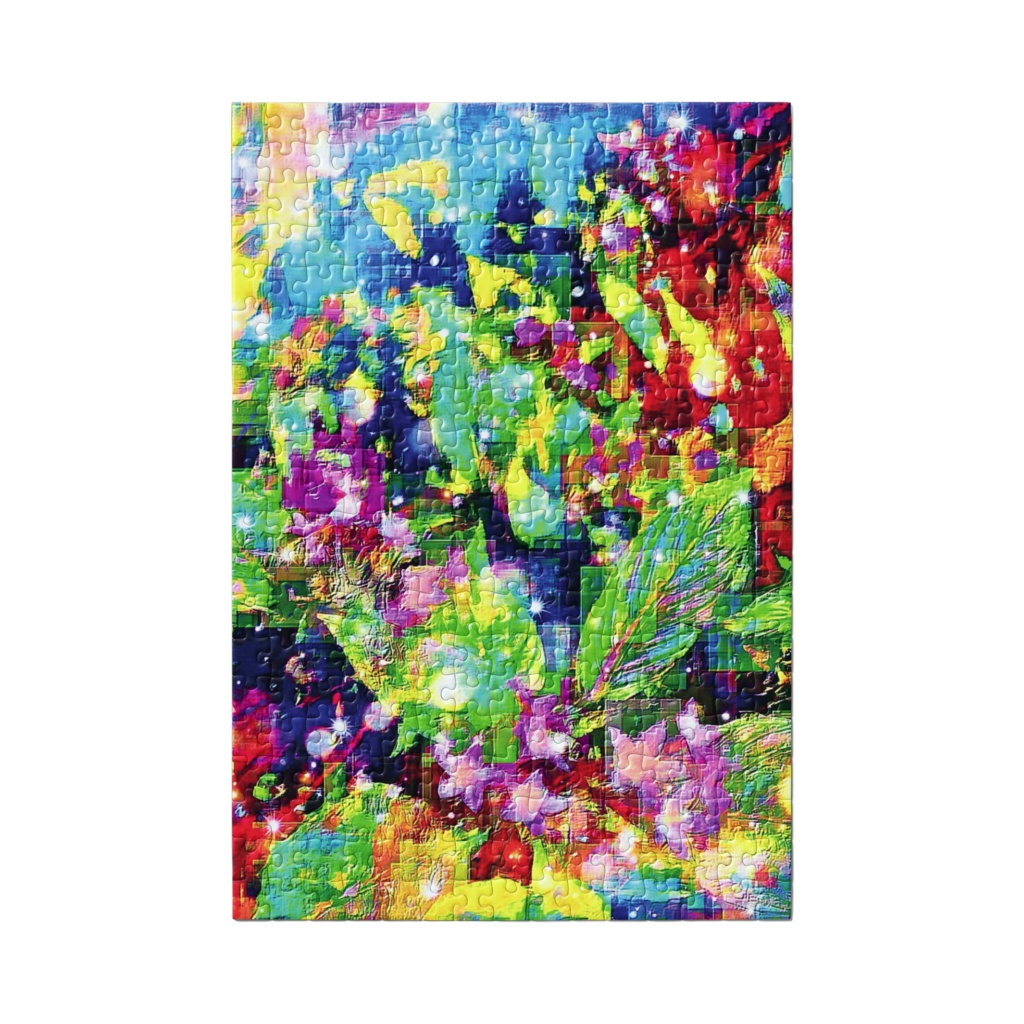 a-752 華 蒼と紅のバランスの境界 Glossy. The boundary between blue and crimsonでパズル ☆応援企画商品☆