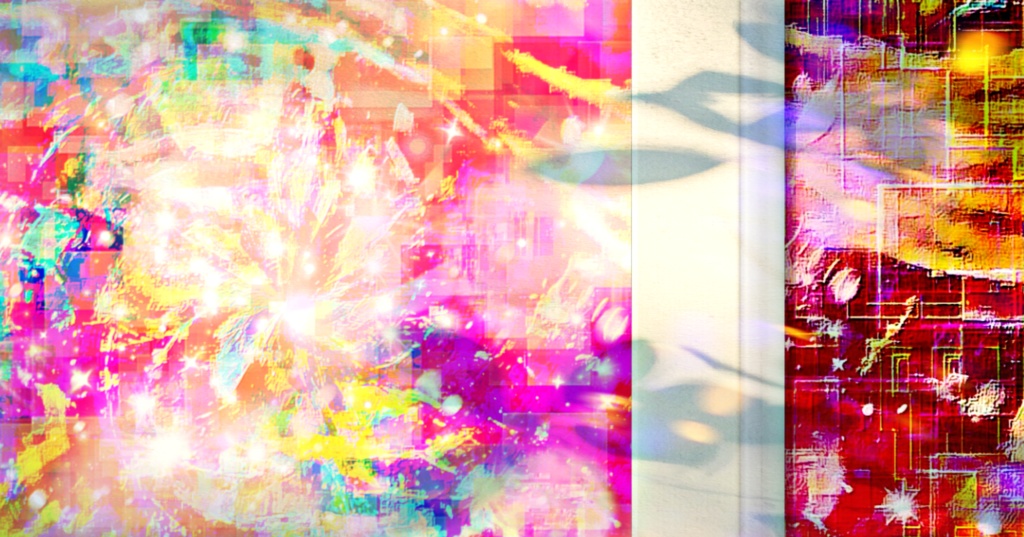 a-754 宙 集光 曼荼羅創成 Creation of Mandalaでプリモアート(複製画) ☆応援企画商品☆