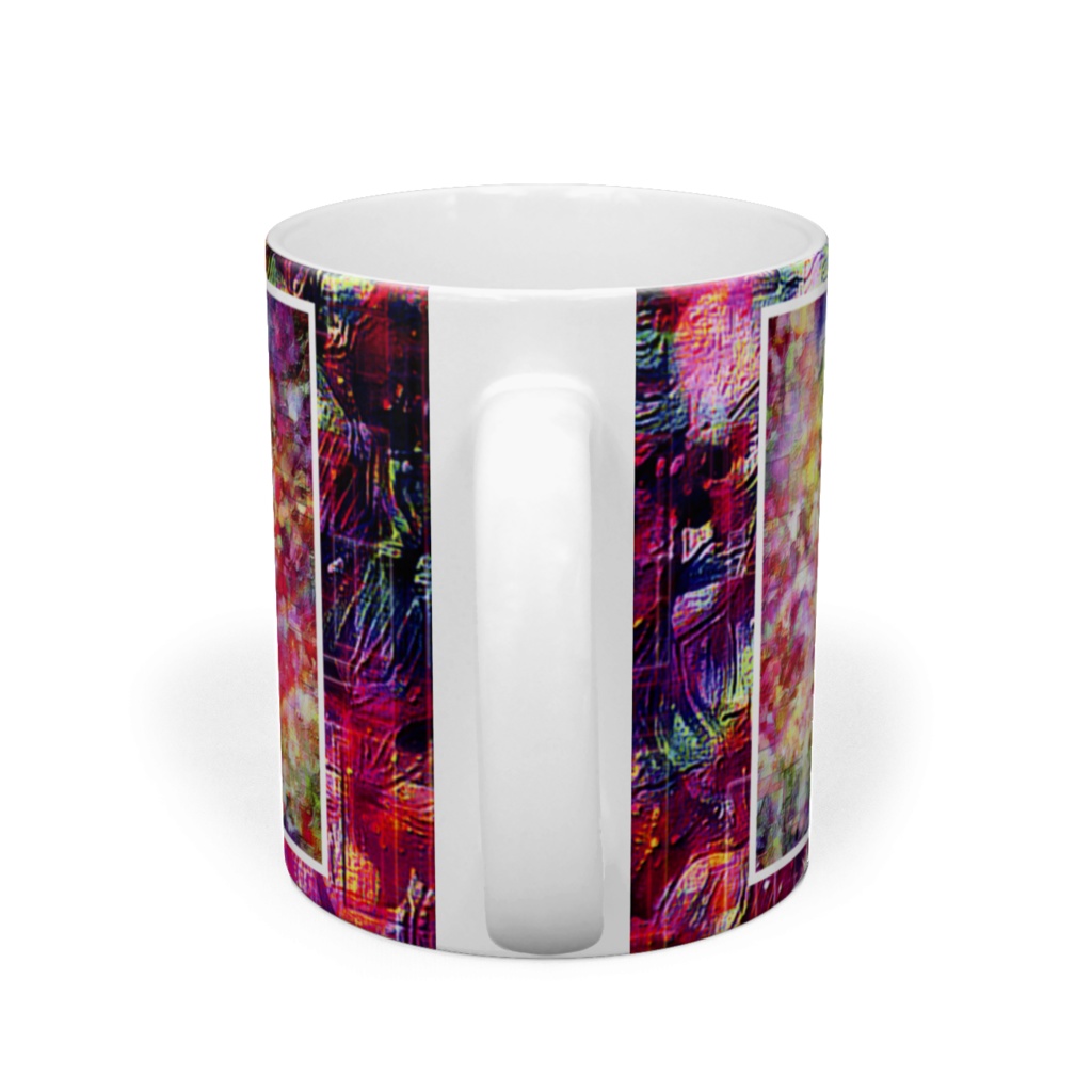 a-772 華 宙に浮かぶ黄金色の蜃気楼 flower. A golden mirage floating in the airでマグカップ ☆応援企画商品☆