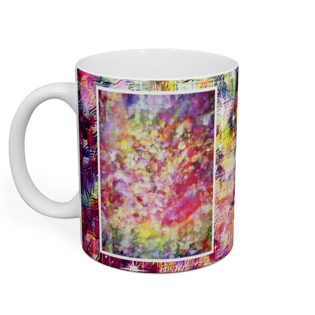 a-772 華 宙に浮かぶ黄金色の蜃気楼 flower. A golden mirage floating in the airでマグカップ ☆応援企画商品☆