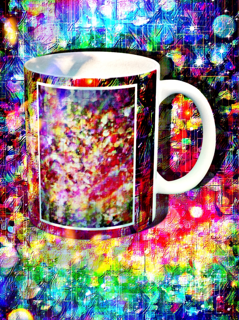 a-772 華 宙に浮かぶ黄金色の蜃気楼 flower. A golden mirage floating in the airでマグカップ ☆応援企画商品☆