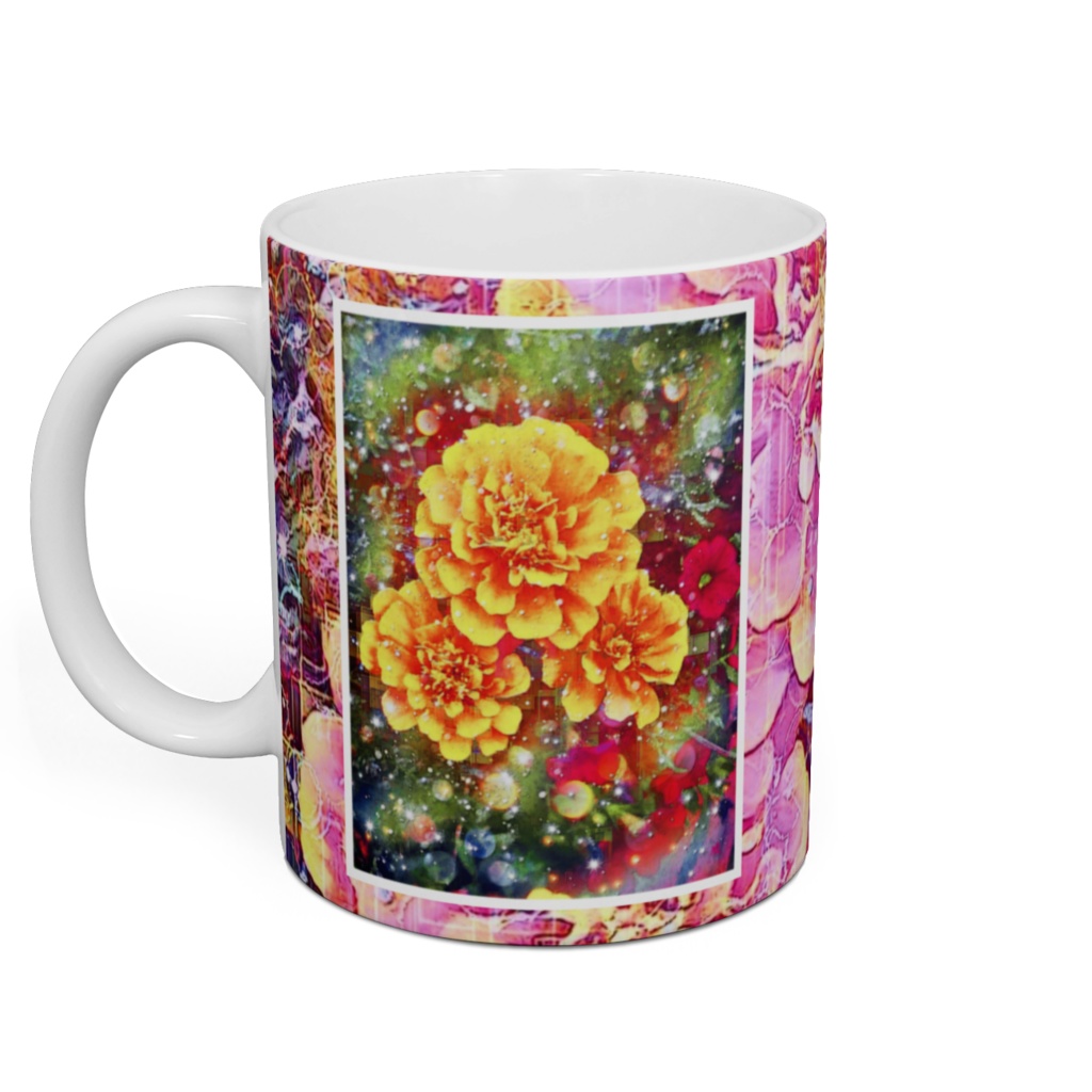 a-777 華 クリスマス・キャロルが聴こえる Glossy. I hear Christmas carolsでマグカップ ☆応援企画商品☆