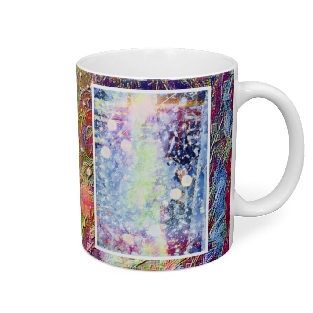 a-782 優 氷光のツリー Kindness. Ice and light treeでマグカップ ☆応援企画商品☆