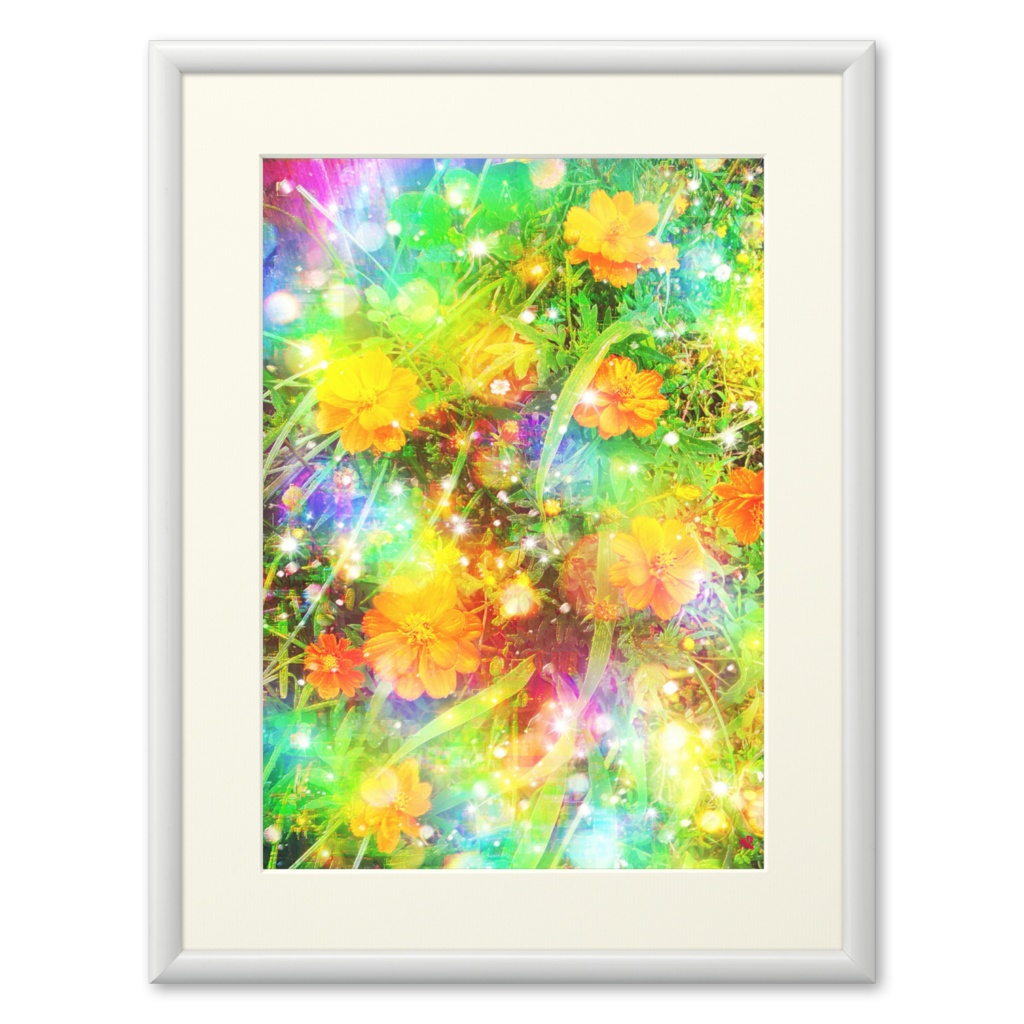 a-783 陽 妖精の遊ぶ庭 Be bright. Fairy play gardenでプリモアート(複製画) ☆応援企画商品☆
