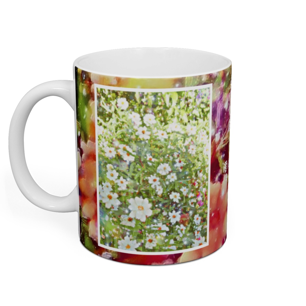 a-787 導 花と光粉 Guidance. Flowers and sparkleでマグカップ ☆応援企画商品☆