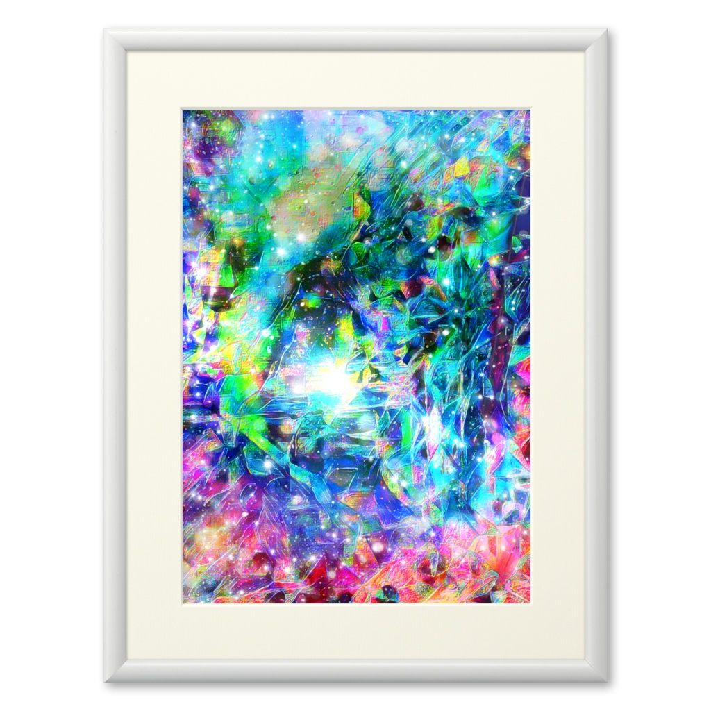 a-788 淑 碧洞窟で光るもの Blue lady. Things that shine in the blue caveでプリモアート(複製画) ☆応援企画商品☆