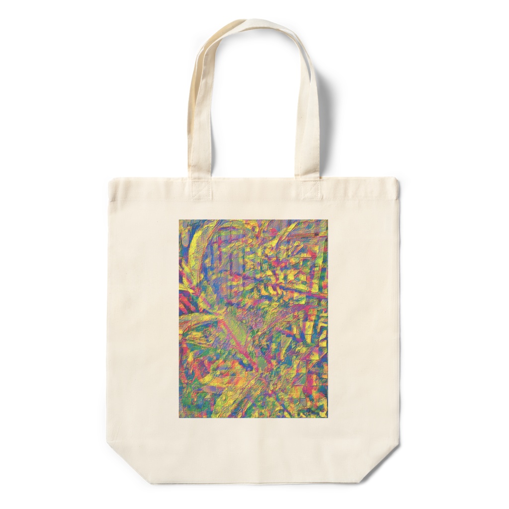 a-790 花と虹 虹色ネガティブ Flowers and rainbows. Rainbow color negativeでトートバッグ ☆応援企画商品☆