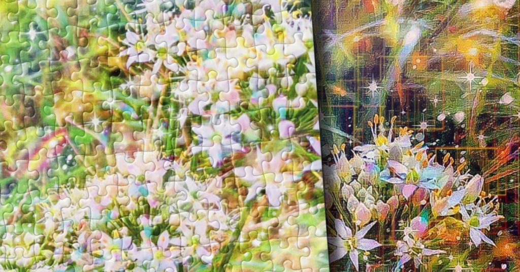 a-791 路傍の花 追憶 Roadside flowers. Recollectionでパズルでトートバッグ ☆応援企画商品☆