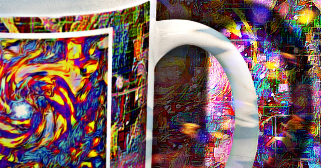 a-806 渦 光出る 鎮魂 Vortex. Requiem that shinesでマグカップ ☆応援企画商品☆