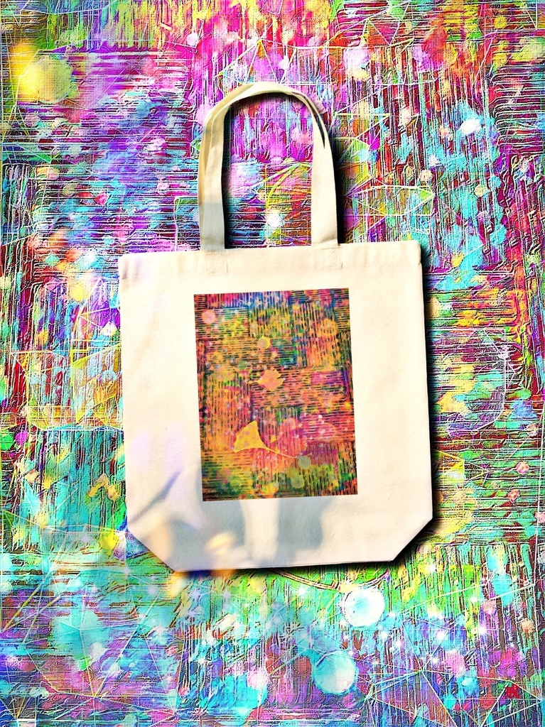 a-809 愁 落葉 舞 季節 Sorrow. Fallen leaves dance seasonでトートバッグ ☆応援企画商品☆