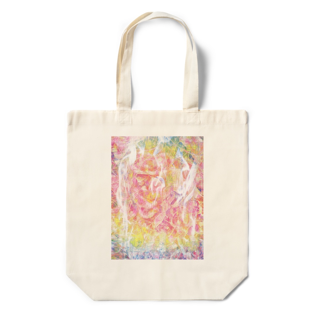 a-814 祓 鬼面 焱 厄災 Shaman tells a prayer to reject the devilでトートバッグ ☆応援企画商品☆