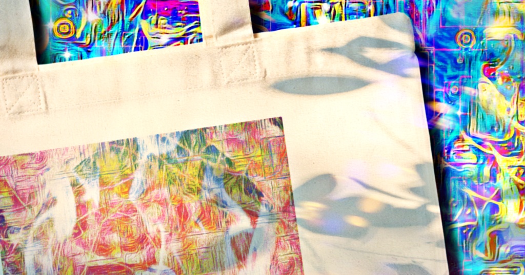 a-814 祓 鬼面 焱 厄災 Shaman tells a prayer to reject the devilでトートバッグ ☆応援企画商品☆