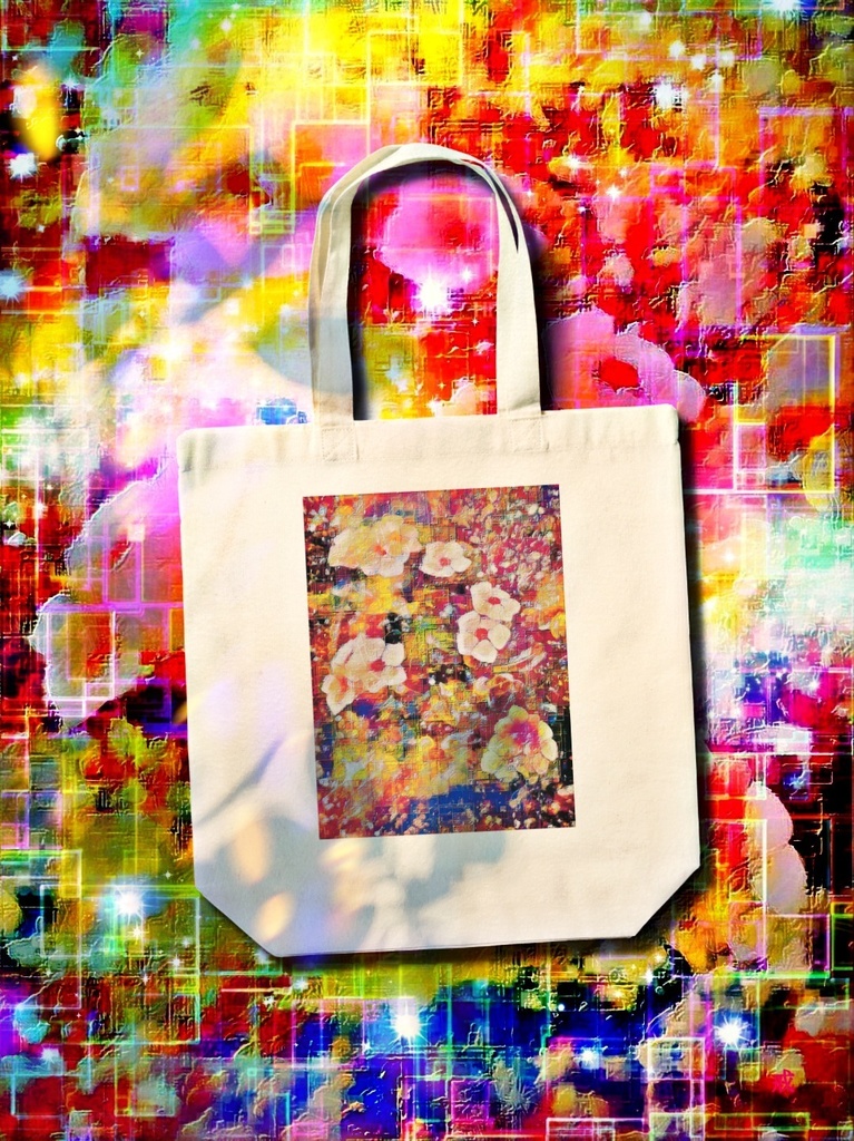 a-822 艶 仮想現実という浄土 Pure Land called Gloss Virtual Realityでトートバッグ ☆応援企画商品☆