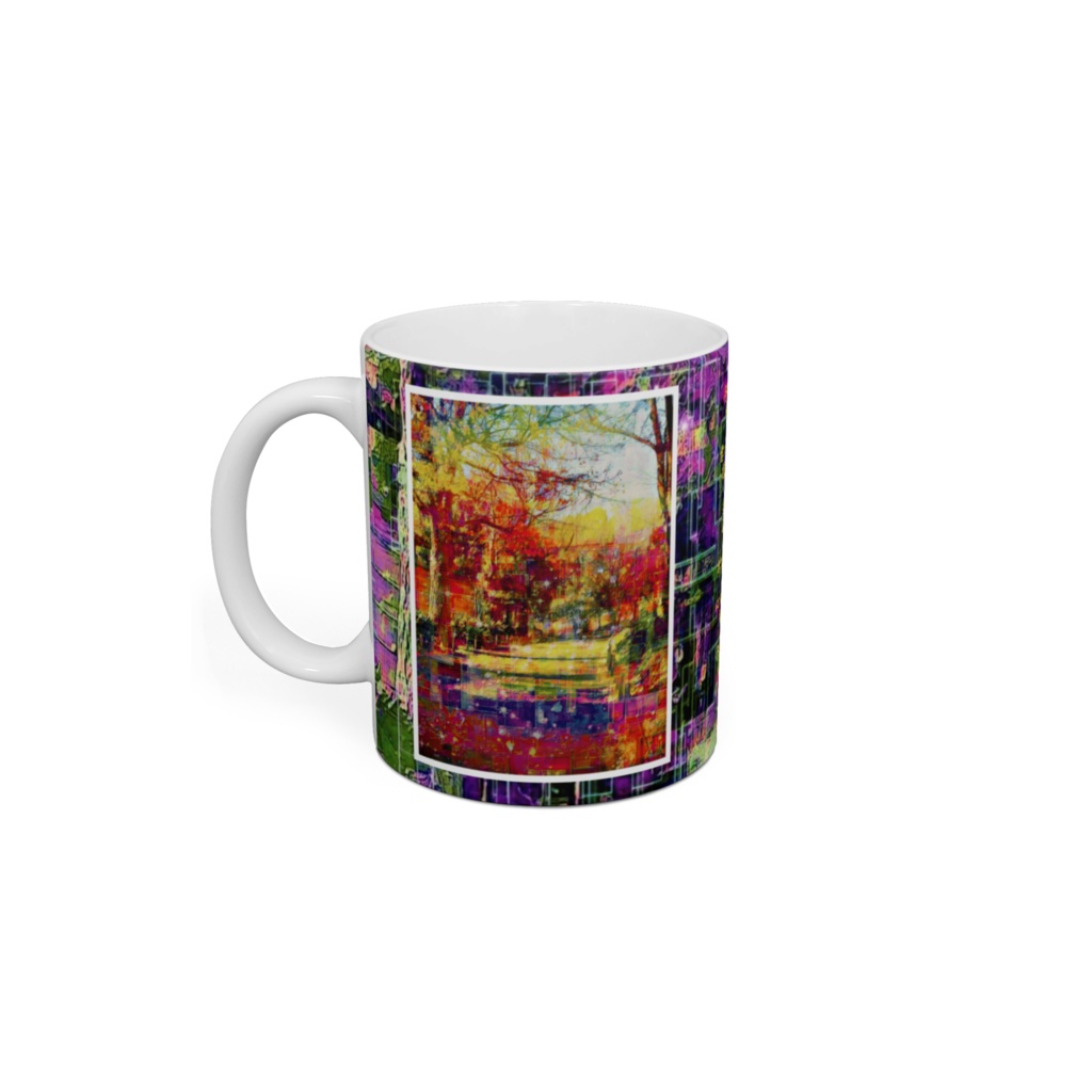 a-823 帰路 冬の公園 Return trip. Winter parkでマグカップ ☆応援企画商品☆