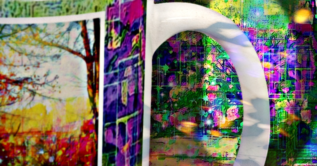 a-823 帰路 冬の公園 Return trip. Winter parkでマグカップ ☆応援企画商品☆