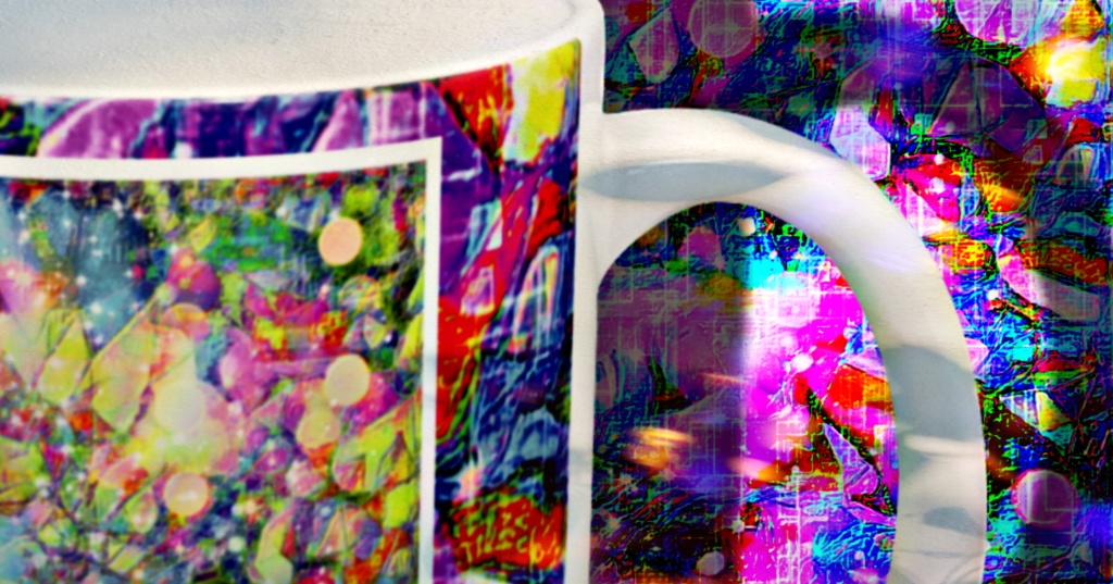 a-828 放 泡立つ光 Lumière bouillonnanteでマグカップ ☆応援企画商品☆