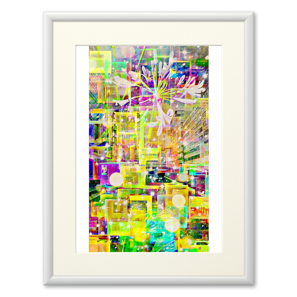 a-829 華 年の瀬 神田川 fleur. Fêtes de fin d'année. Kandagawaでプリモアート(複製画) ☆応援企画商品☆