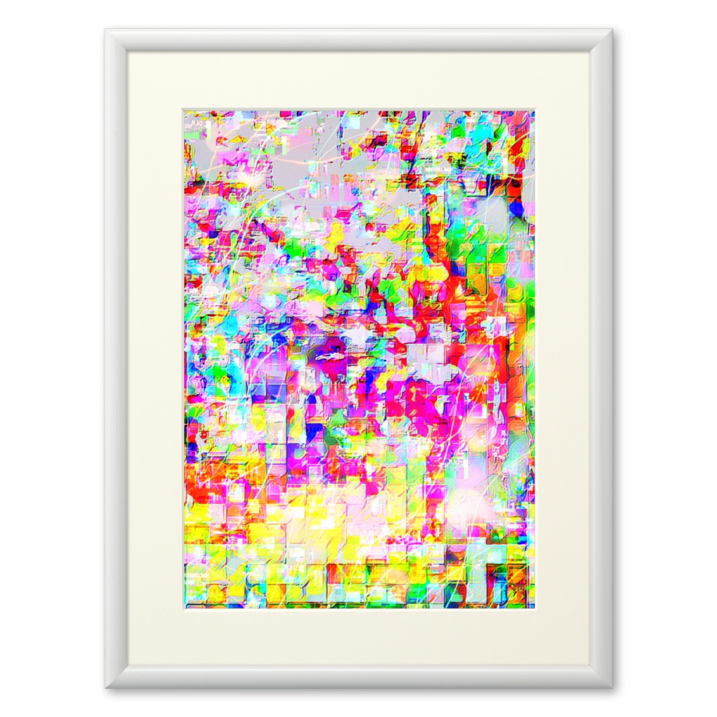 a-834 三原色の風景 白鷺の沐浴 Landscape of the three primary colors. Egret bathingでプリモアート(複製画) ☆応援企画商品☆