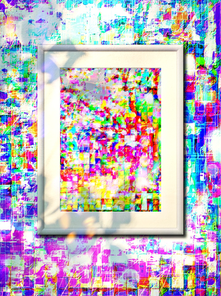 a-834 三原色の風景 白鷺の沐浴 Landscape of the three primary colors. Egret bathingでプリモアート(複製画) ☆応援企画商品☆