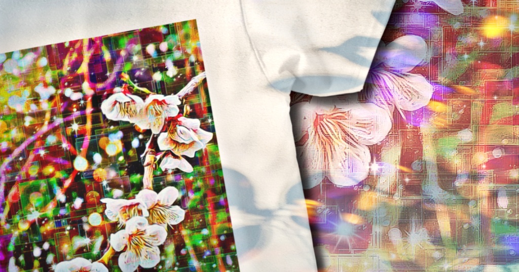 a-835 託 桜よ桜 Hope. Sakura cherry blossomでTシャツ ☆応援企画商品☆