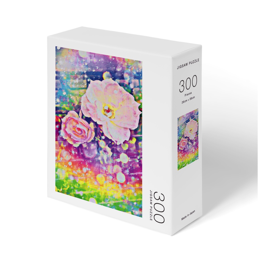 a-837 花と虹 薔薇 位相の幻影 Flowers and rainbows. Rose. Phase illusionでパズル ☆応援企画商品☆