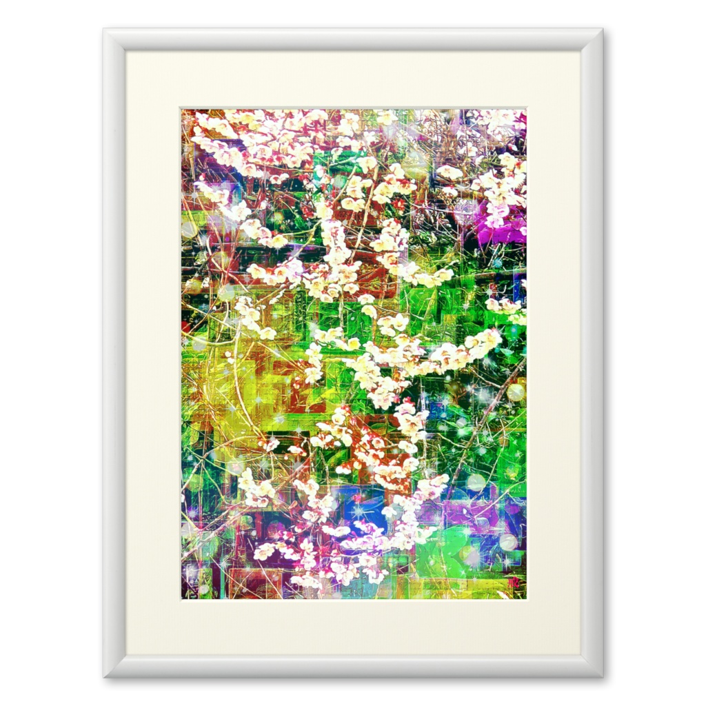 a-839 迎春 桜桜2022 Happy New Year Sakura Sakura 2022でプリモアート(複製画) ☆応援企画商品☆