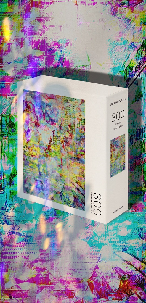 a-842 望 星空に包まれる電脳渓谷 hope. Cyber valley surrounded by the starry skyでパズル ☆応援企画商品☆