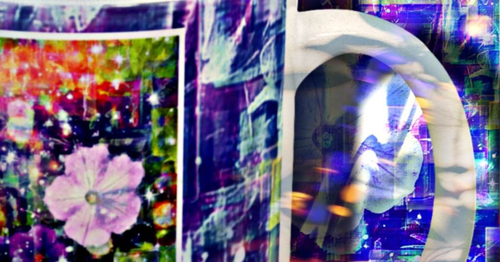 a-843 花と虹 野花 Flowers and rainbows.  Wildflowersでマグカップ ☆応援企画商品☆