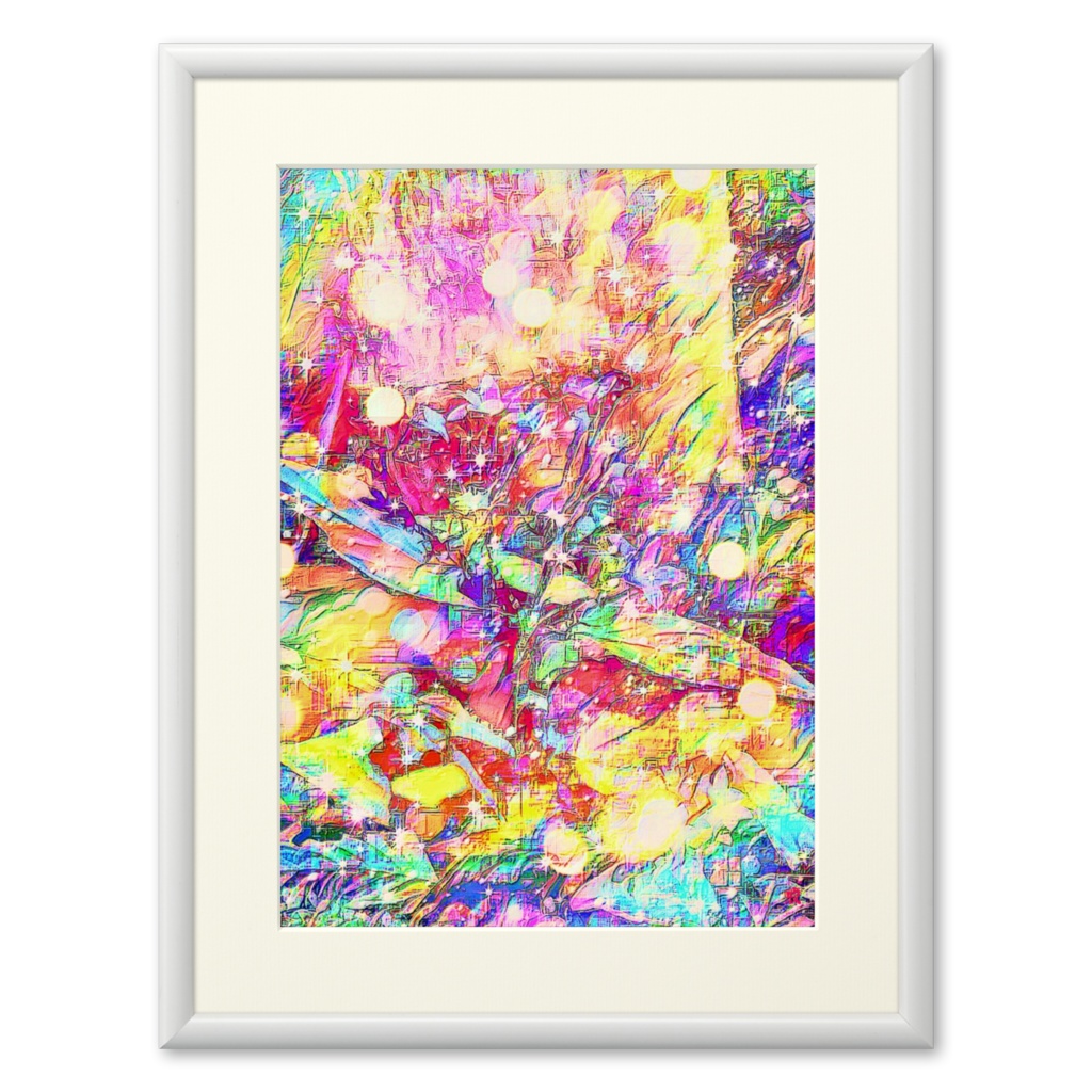 a-844 艶 刻まれた虹の光 gloss. Carved rainbow lightでプリモアート(複製画) ☆応援企画商品☆