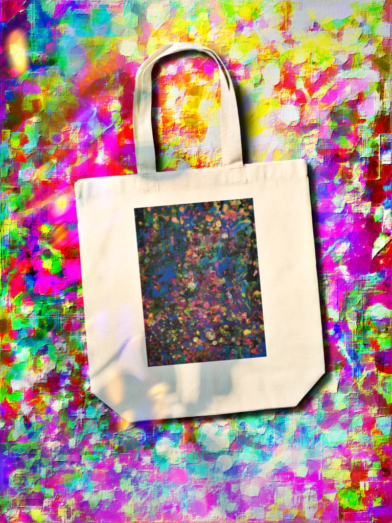 a-867 静寂 冬の夜空 Quiet winter night skyでトートバッグ ☆応援企画商品☆