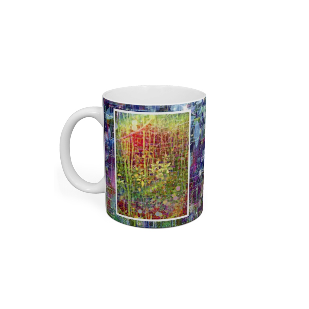 a-884 休憩 薮 光来 Break. Roadside bush. Light thatでマグカップ ☆応援企画商品☆