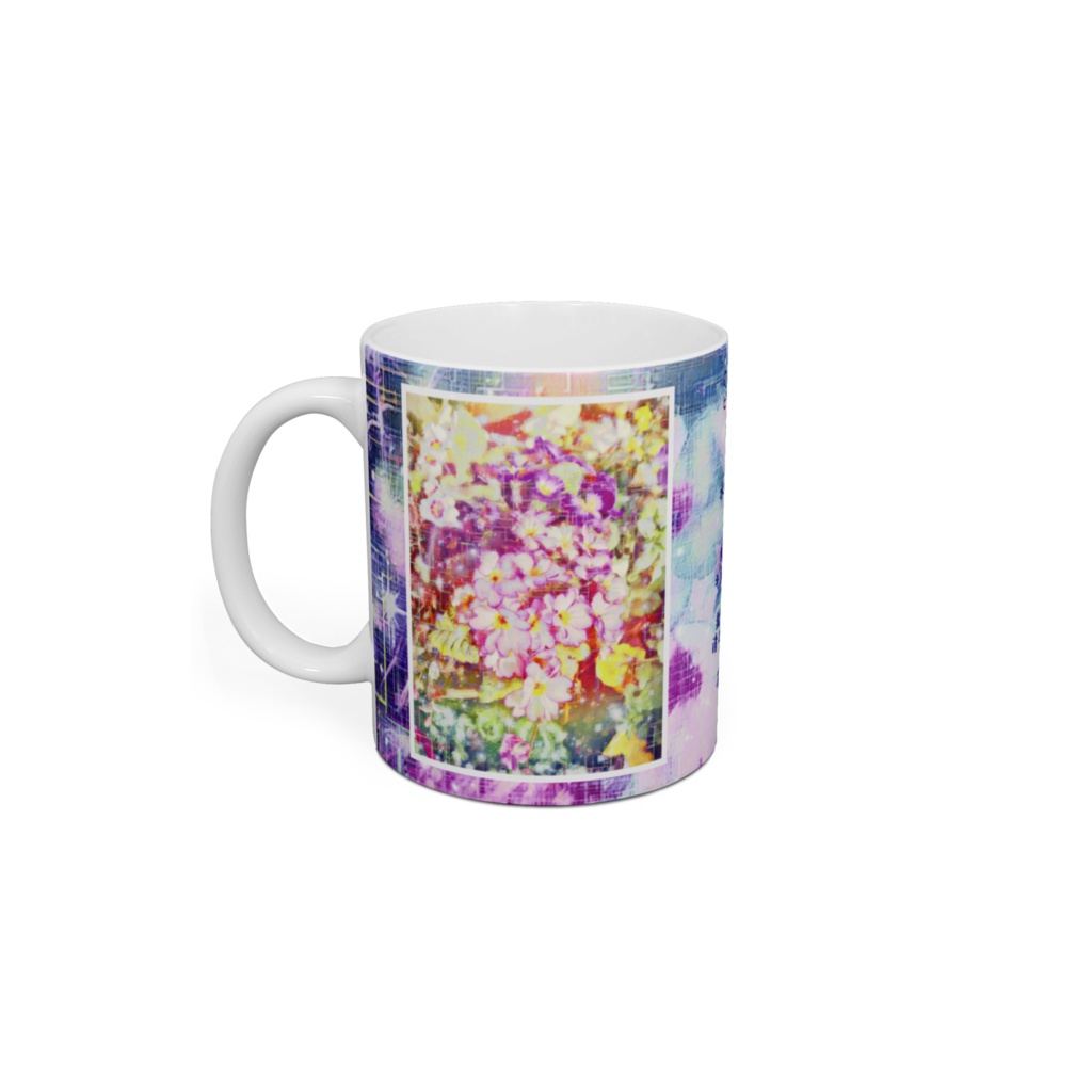 a-894 楽 春の庭 Pleasant. Spring gardenでマグカップ ☆応援企画商品☆