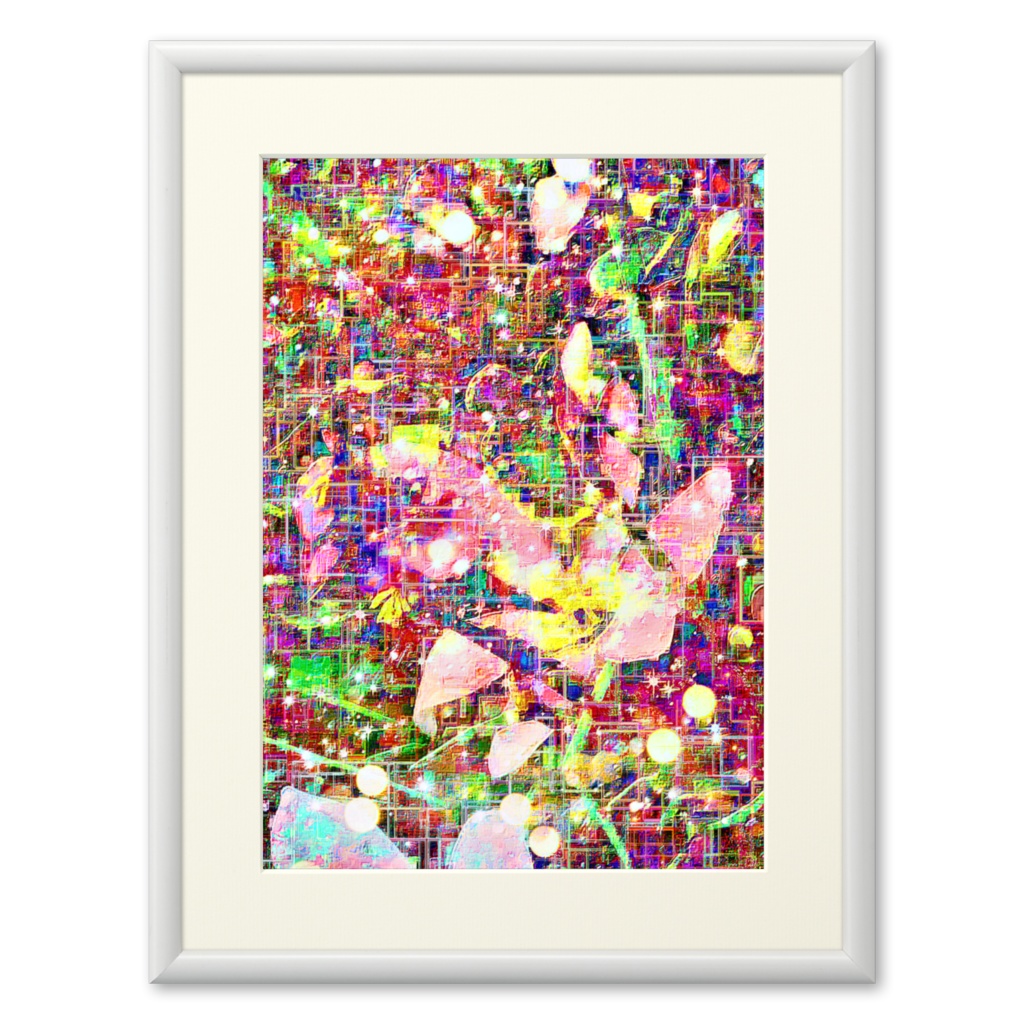 a-895 刻 断ち花 Of the hour. Cut flowerでプリモアート(複製画) ☆応援企画商品☆