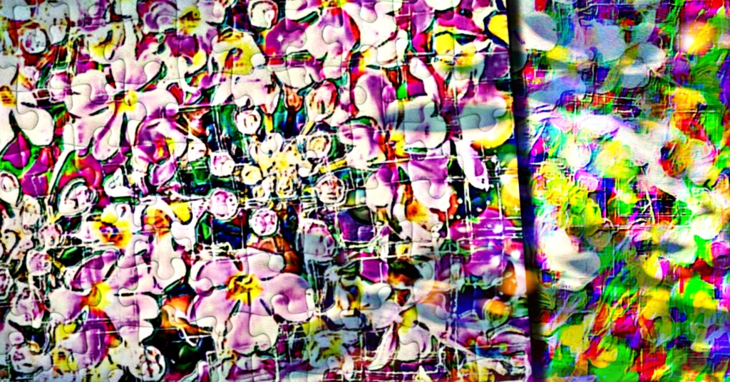 a-898 苑 天蓋の花園 Garden.  Heavenly flower gardenでパズル ☆応援企画商品☆