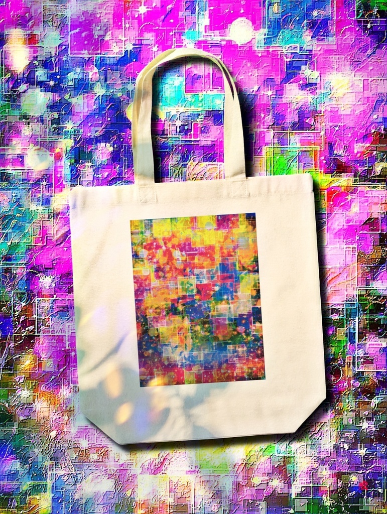 a-918 虹色星雲 ワープアウト Iridescent Nebula Warp Outでトートバッグ☆応援企画商品☆