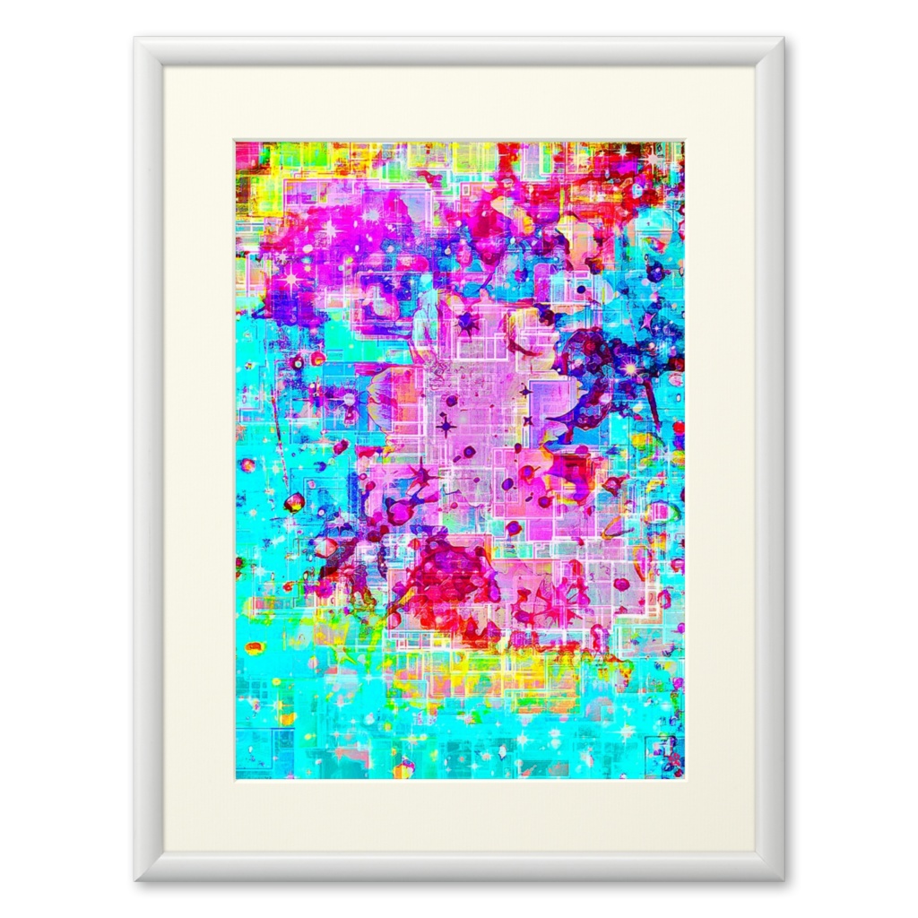 a-922 エメラルドの混沌 Emerald chaosでプリモアート(複製画)☆応援企画商品☆