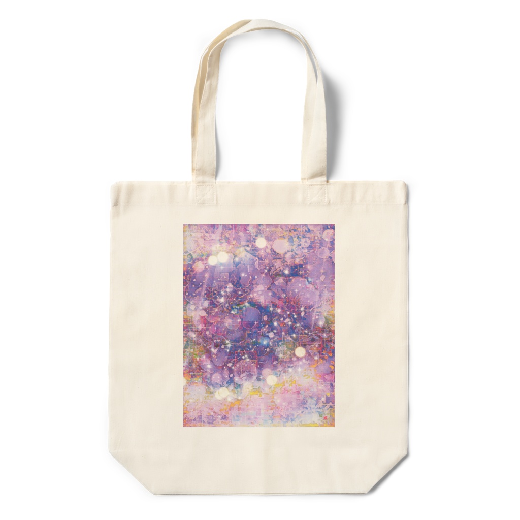 a-924 優しい憂鬱 紫紺の花 Gentle melancholy purple navy blue flowersでトートバッグ☆応援企画商品☆