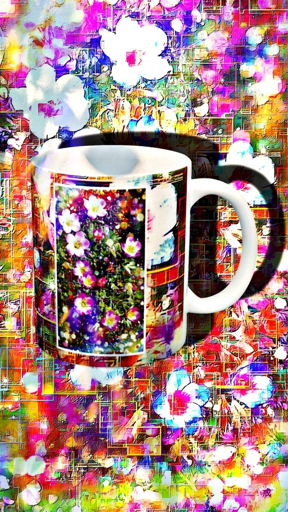 a-933 陽だまり 春の園 Sunshine Spring Gardenでマグカップ☆応援企画商品☆