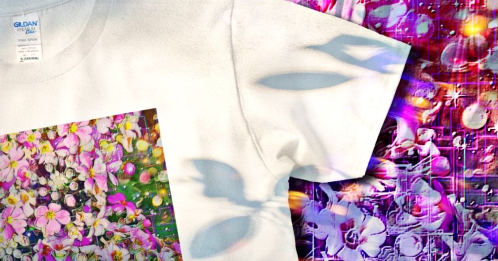 a-935 湖畔の花束 Lakeside bouquetでTシャツ☆応援企画商品☆