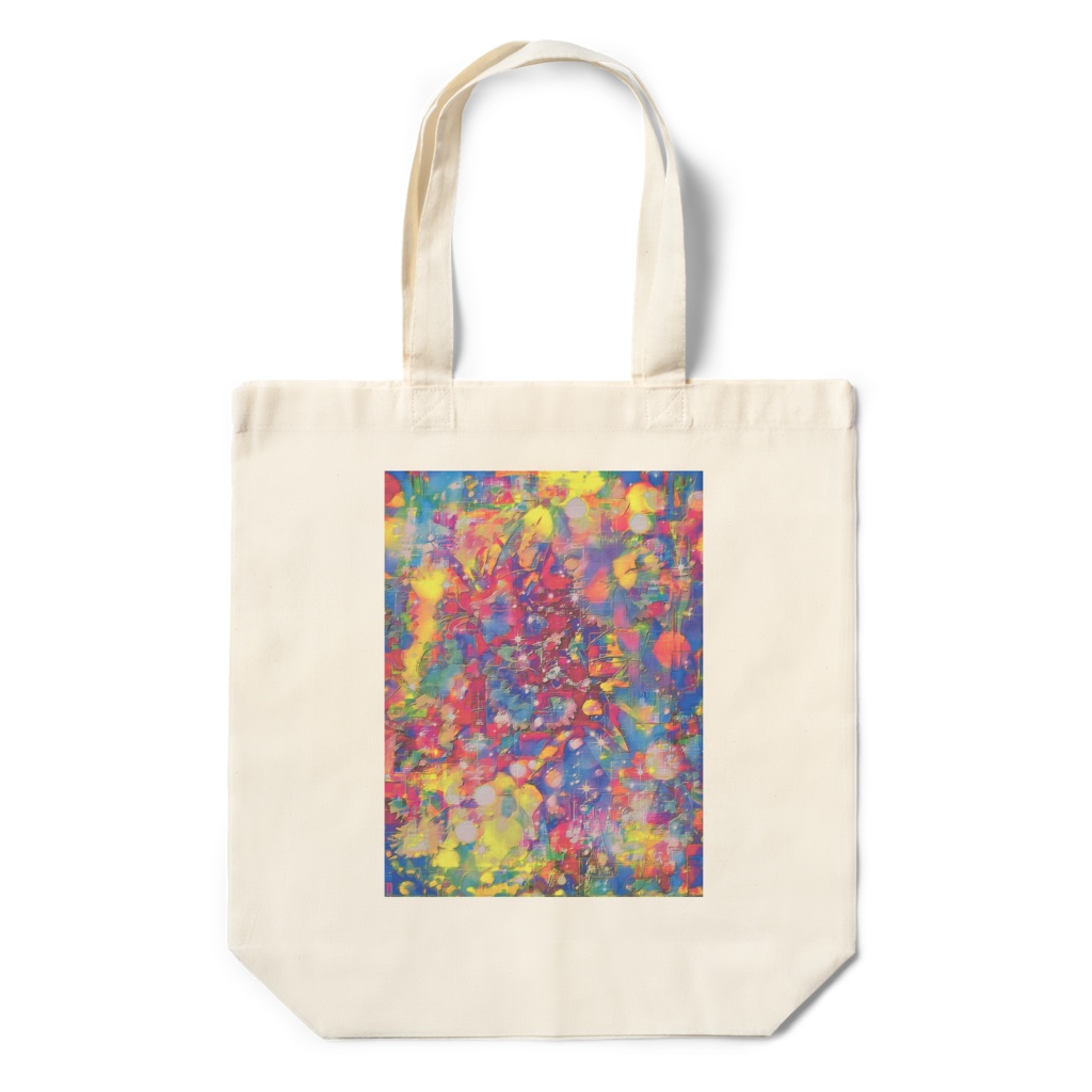 a-946 華 ラムネ色の光 Glossy sparkle colored lightでトートバッグ☆応援企画商品☆